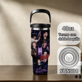 Termo BTS 40 oz negro con doble boquilla